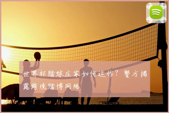 世界杯赌球庄家如何运作?警方揭露跨境赌博网络