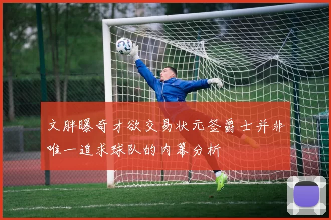 文胖曝奇才欲交易状元签爵士并非唯一追求球队的内幕分析