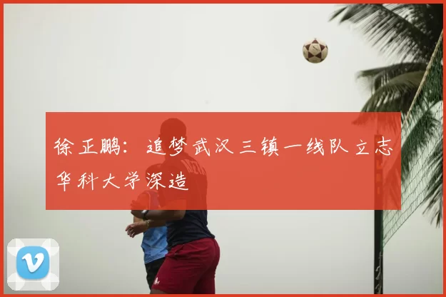 徐正鹏:追梦武汉三镇一线队立志华科大学深造